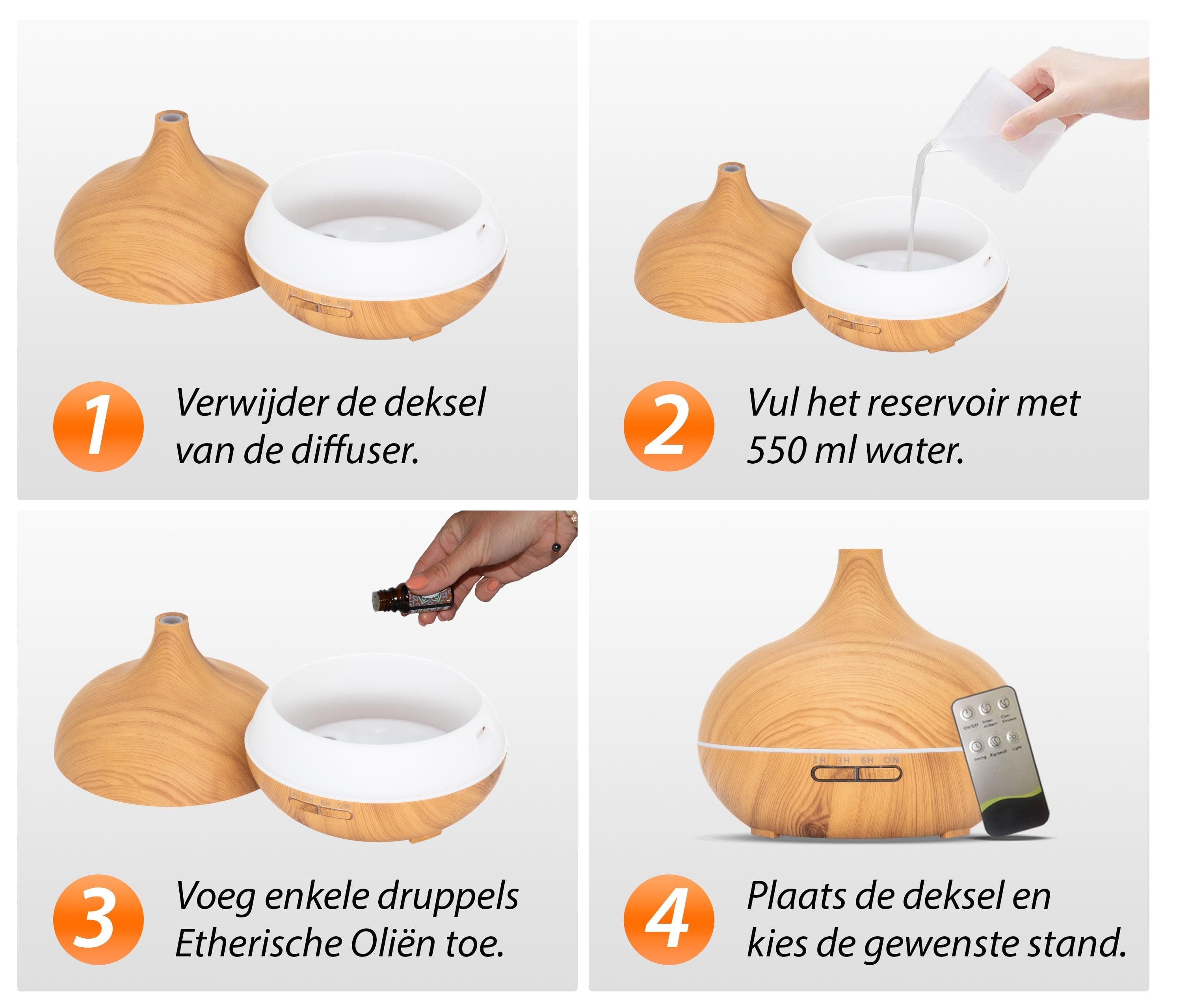 GEURTREND Essential Pro - Light Wood - Aroma Diffuser 7091048446694 5587.Essential Light Geurtrend
