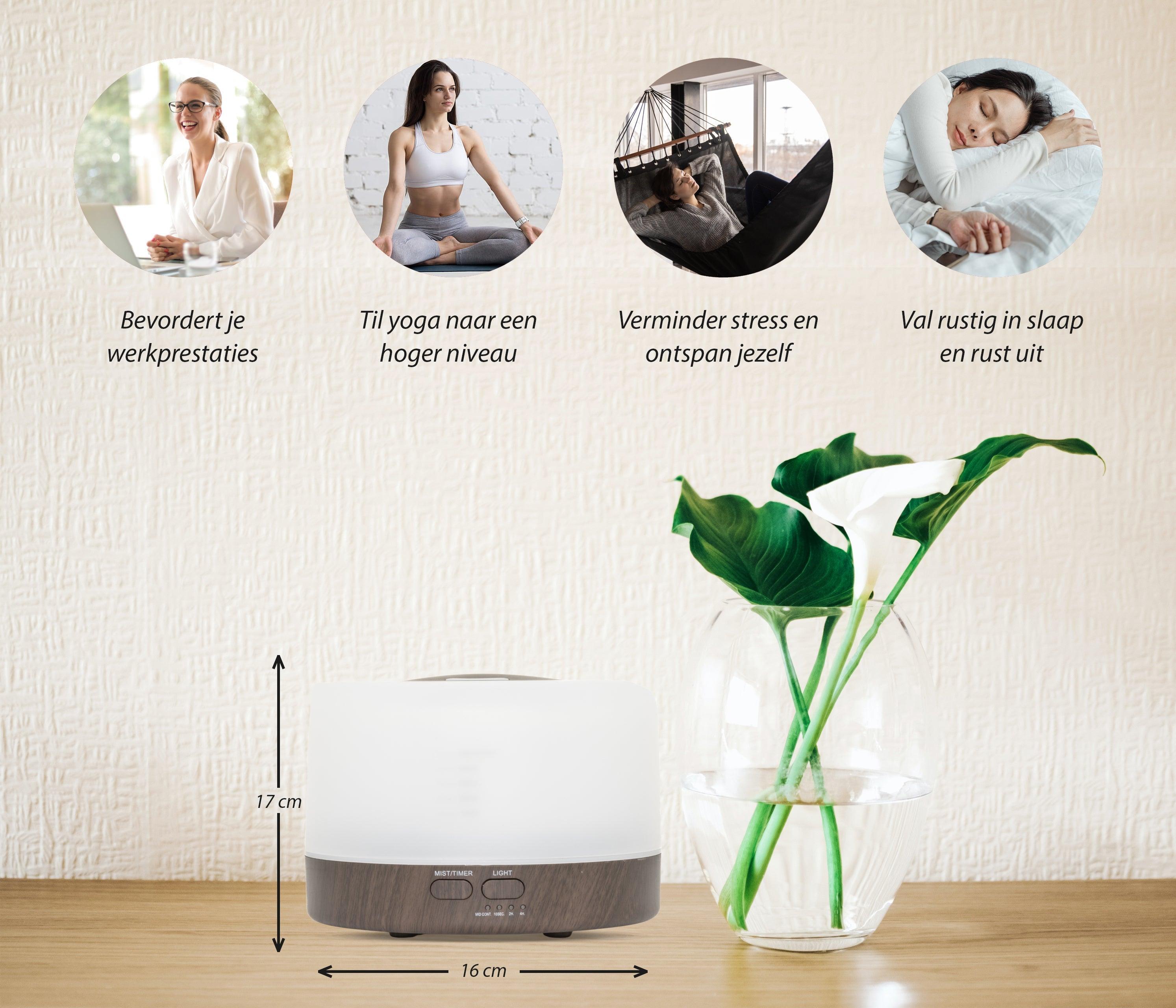 GEURTREND Happiness Pro - Dark Wood - Aroma Diffuser 7091048807143 5587.Happiness Dark Geurtrend