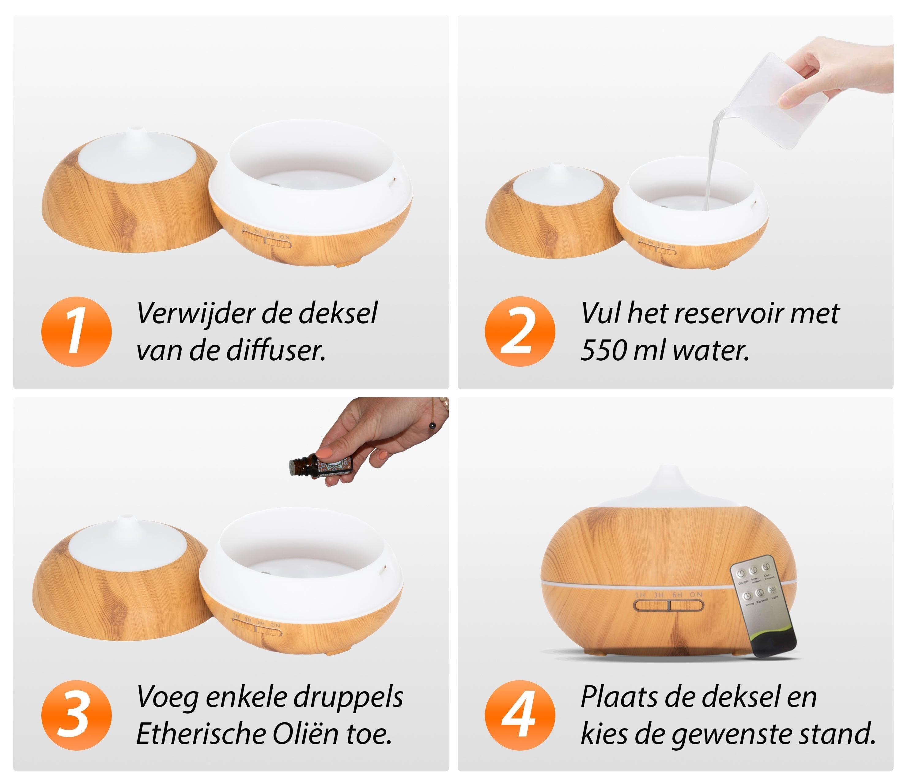 GEURTREND® Sun Shine Pro - Light Wood - Aroma Diffuser 7091048795884 5587.Sun Light Mijn winkel