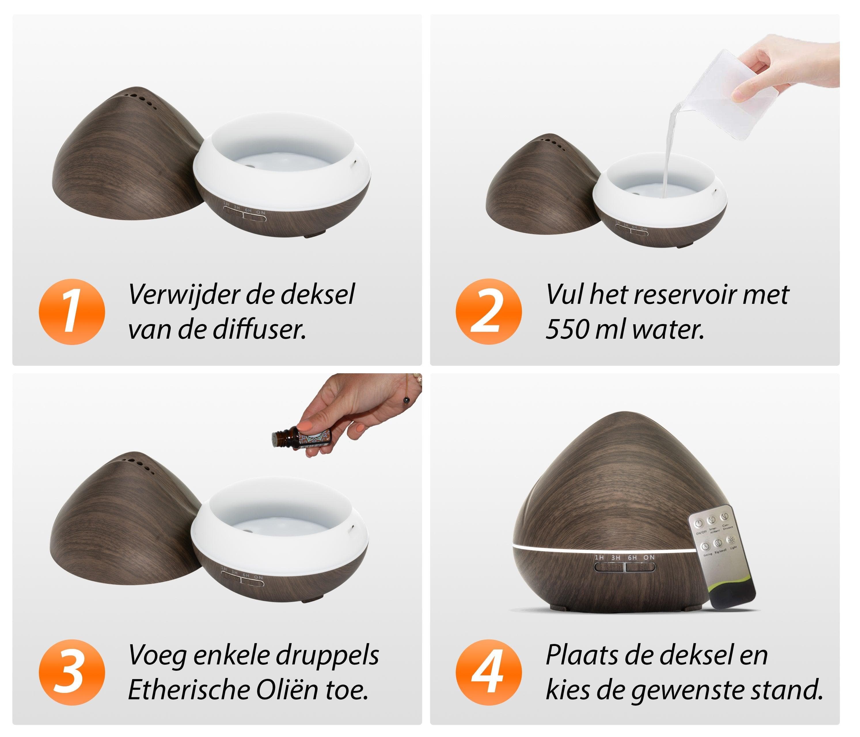 GEURTREND® Zen Pro - Dark Wood - Aroma Diffuser 7091048755512 5587.Zen Dark Mijn winkel