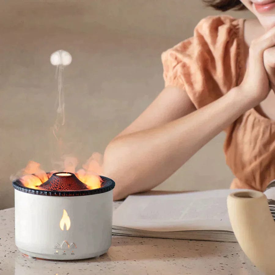 0 Geurtrend 3.0 - Luchtbevochtiger Aroma Diffuser Vulkaan Model Met Etherische oliën Geurtrend