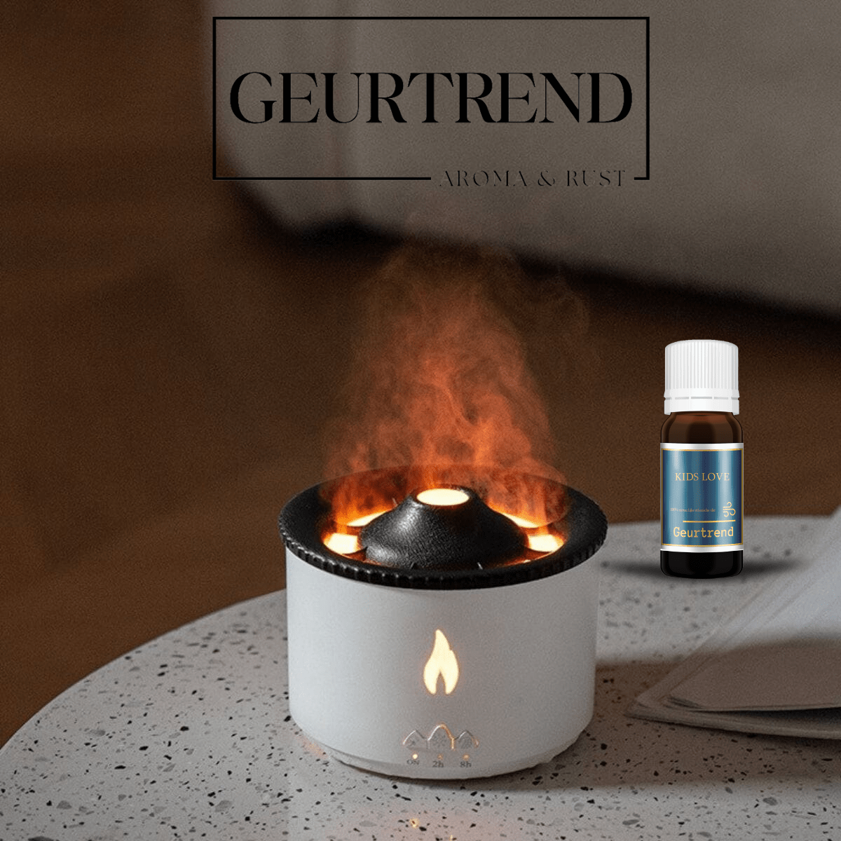 39050207 Geurtrend Vulkaan Aroma Diffuser | Creëer een heerlijke leefomgeving Geurtrend