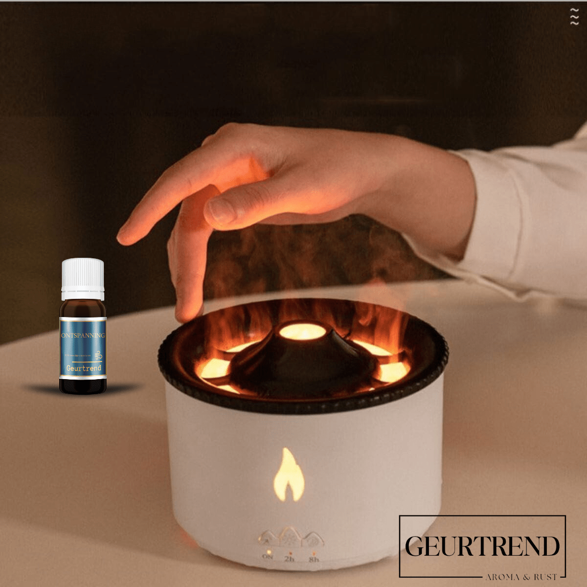 39050207 Geurtrend Vulkaan Aroma Diffuser | Creëer een heerlijke leefomgeving Geurtrend