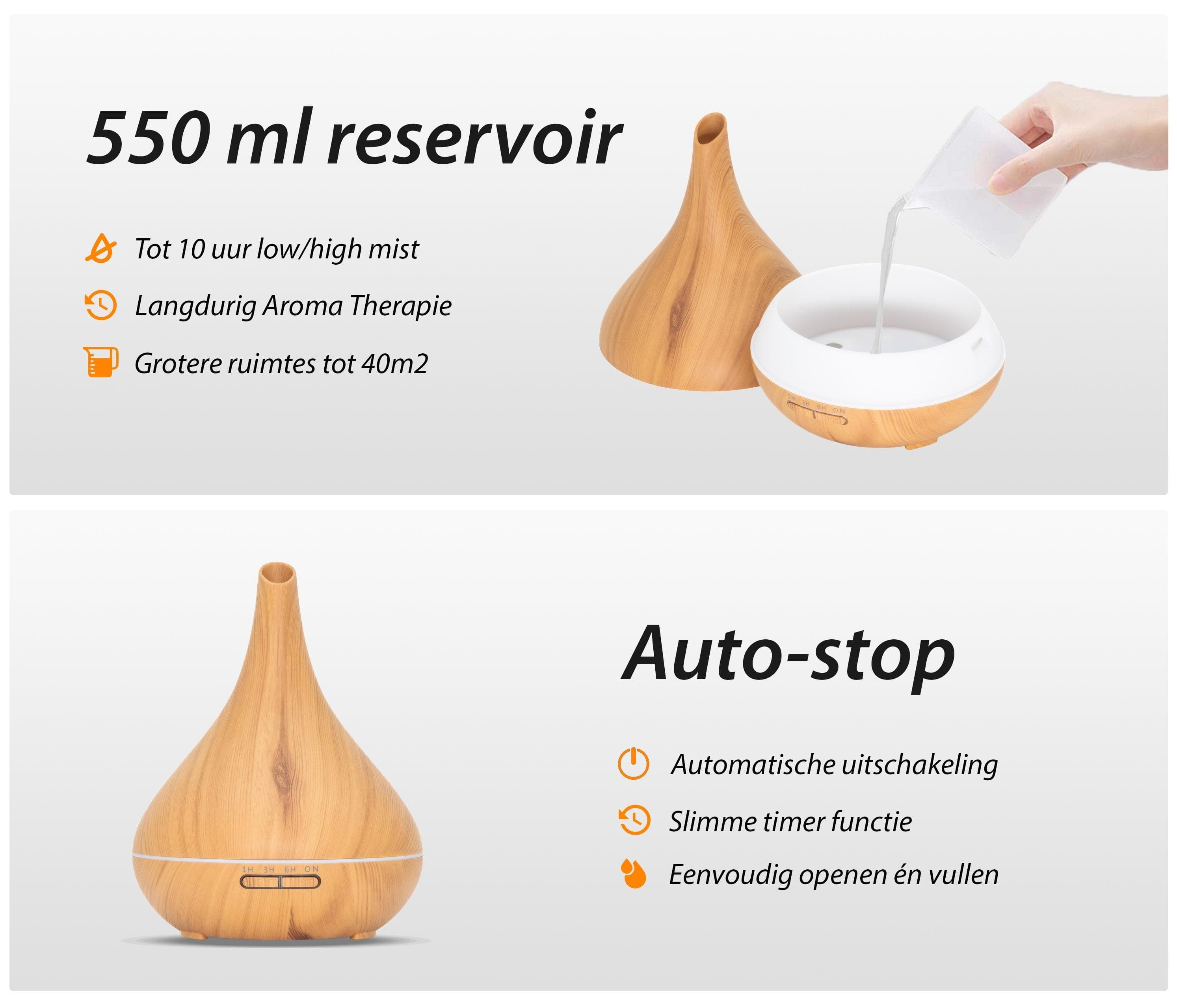 GEURTREND Lotus Pro - Light Wood - Aroma Diffuser 7091049658201 5587.Lotus Light Geurtrend