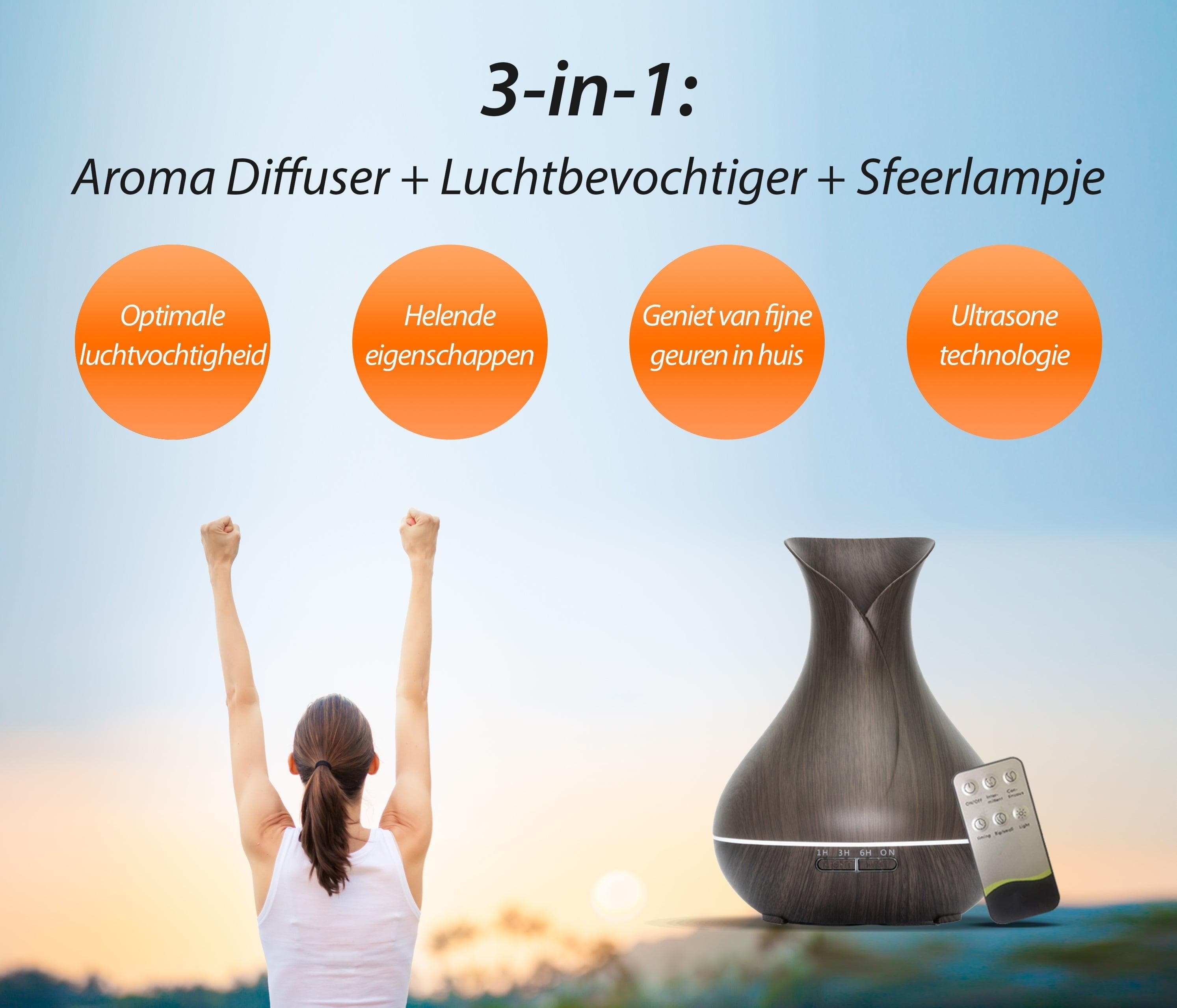 GEURTREND® Vitality Pro - Dark Wood - Aroma Diffuser 7091048706071 5587.Vitality Dark Geurtrend