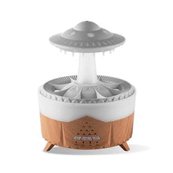 Regendruppel Aroma Diffuser Luchtbevochtiger Nachtlampje 350Ml 7 Kleuren Led Lamp Ultrasone Afstandsbediening Regenwolk Aroma Diffuser Geurtrend