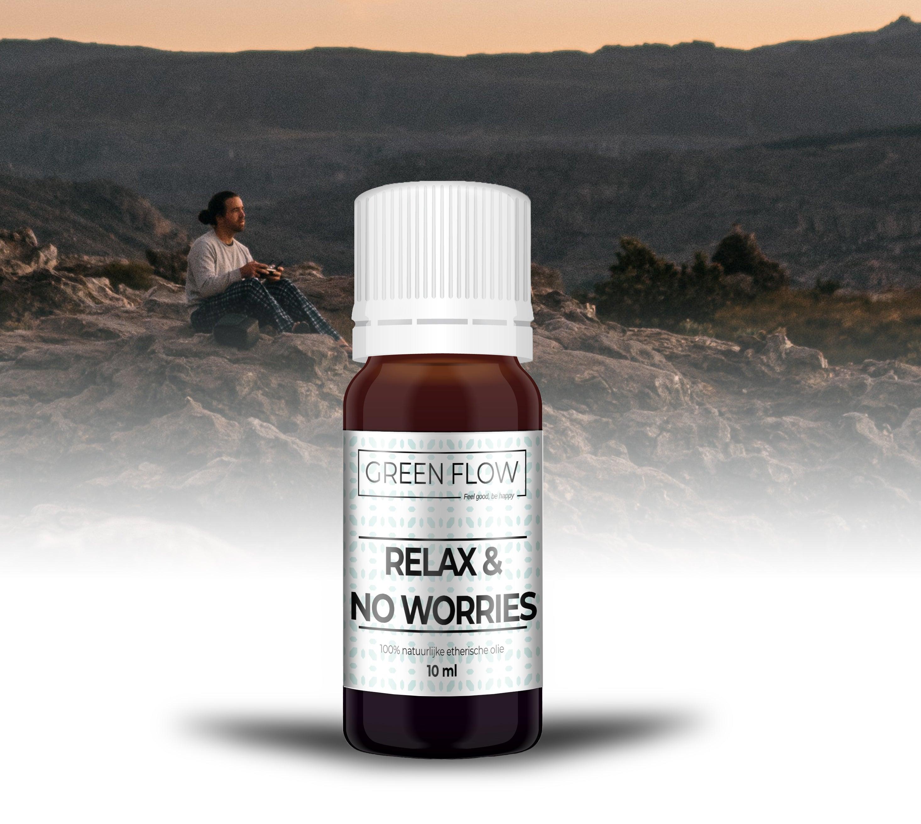 Relax & No Worries - 10 Ml - 100% Natuurzuivere Etherische Olie 6095849132177 5587.Relax & No Worries - GF - 10 ml Geurtrend