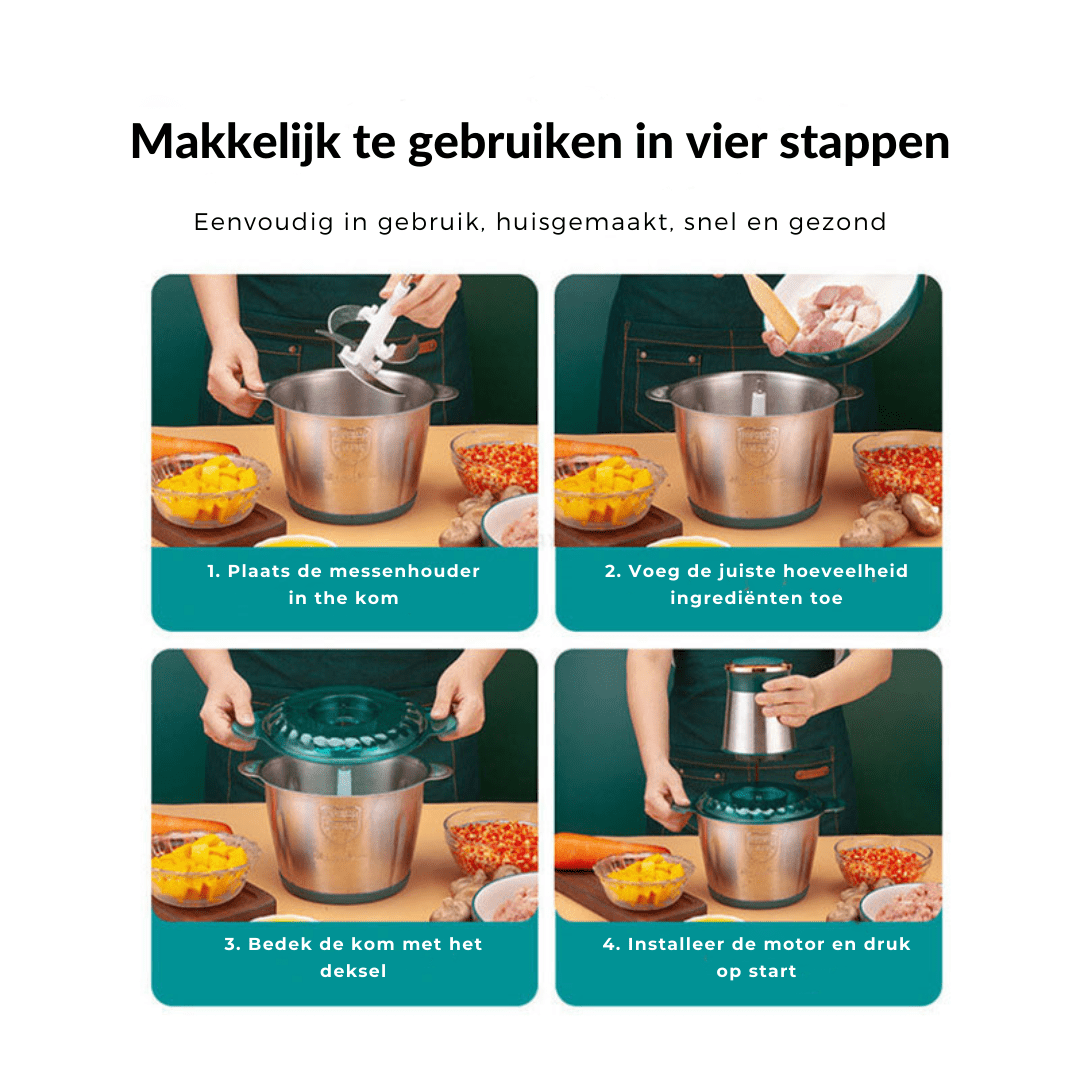 (tot 23:59) 50% KORTING FoodChopper Deluxe I Razendsnelle krachtige voedselmolen I 50% KORTING 14:175#Green;200329263:202654828#2L;200009209:200660850 Geurtrend