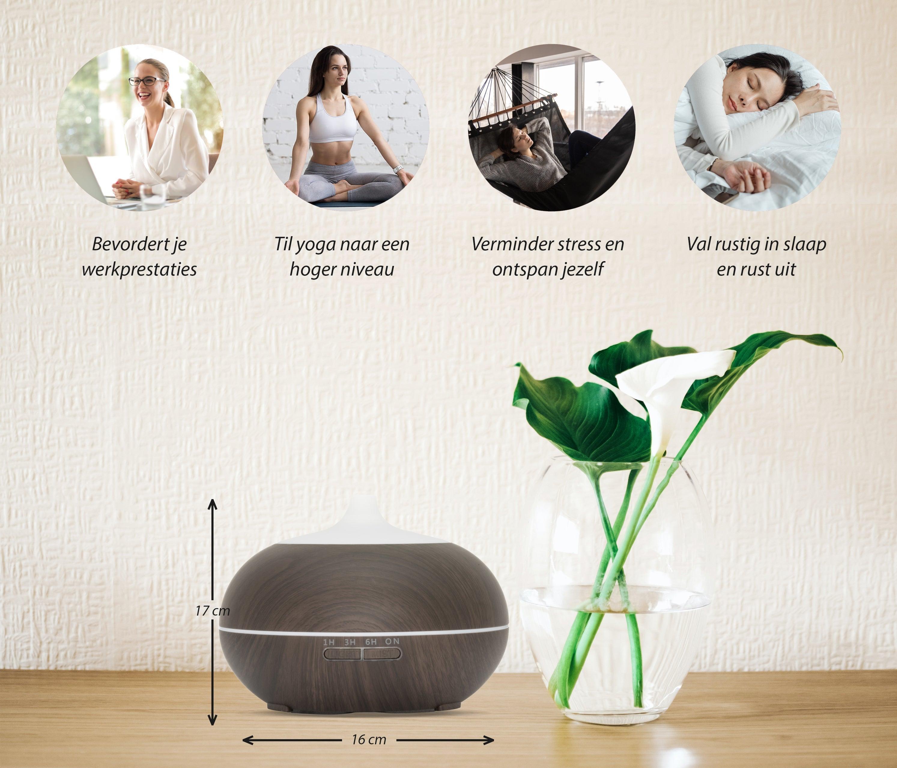 GEURTREND® Sun Shine Pro - Dark Wood - Aroma Diffuser 7091048758216 5587.Sun Dark Mijn winkel