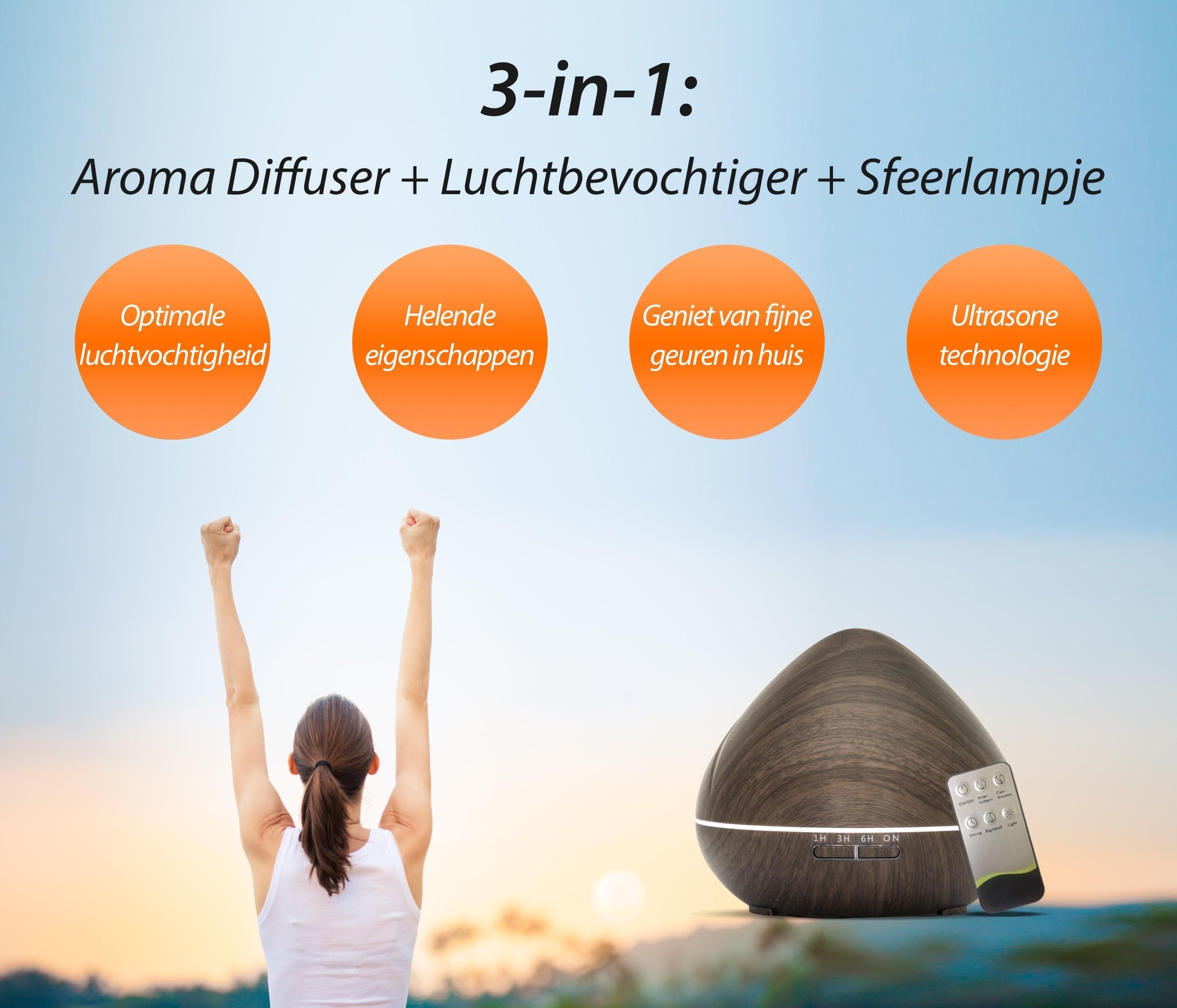 GEURTREND®  Zen Pro - Dark Wood - Aroma Diffuser 7091048755512 5587.Zen Dark Mijn winkel